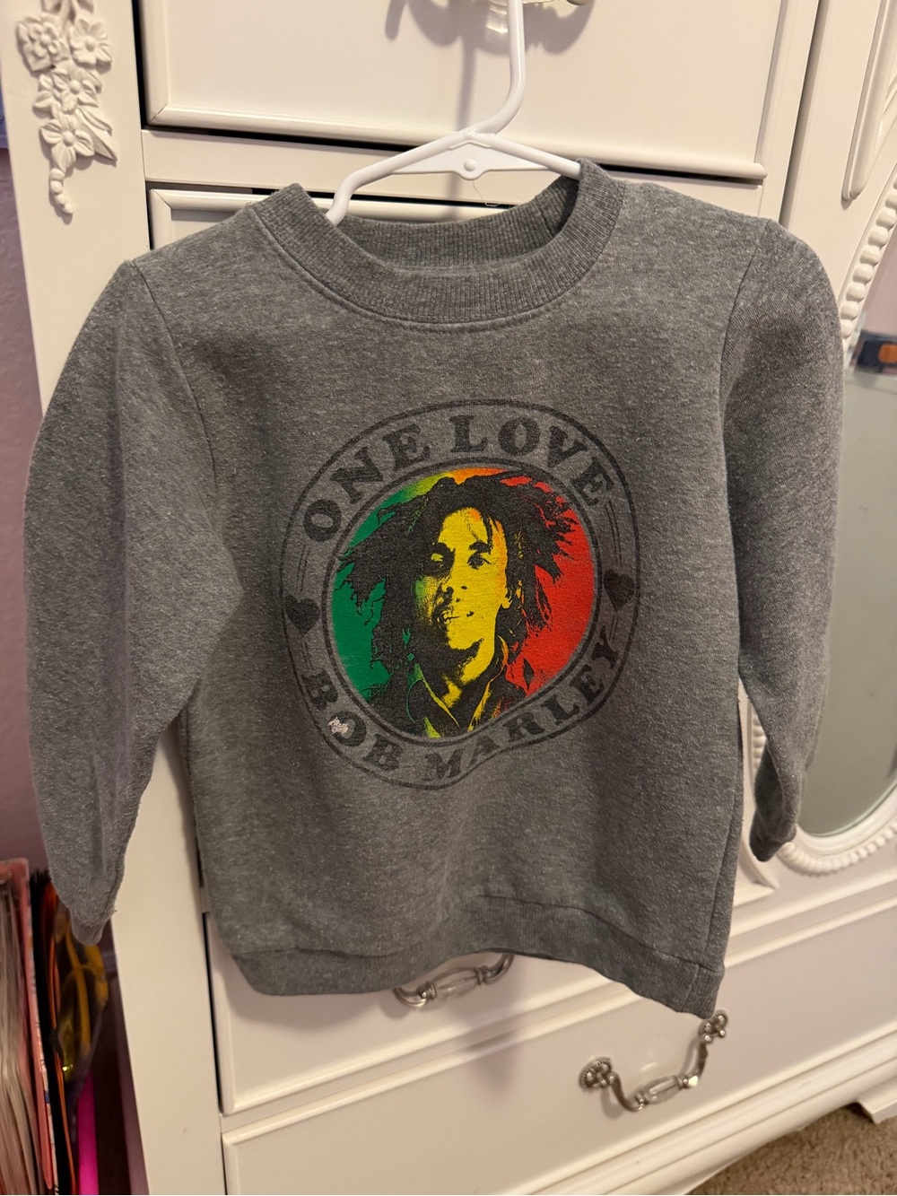 Gray Toddler Bob Marley Crewneck Sweater